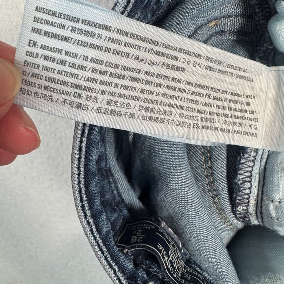 Abercrombie and Fitch Jeans Womens 26 Blue Skinny Ankle High Rise Dark Wash - Picture 5 of 13